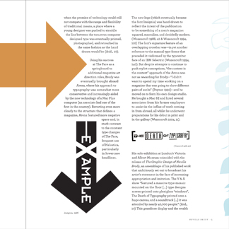 Neville Brody magazine spread featuring type family examples